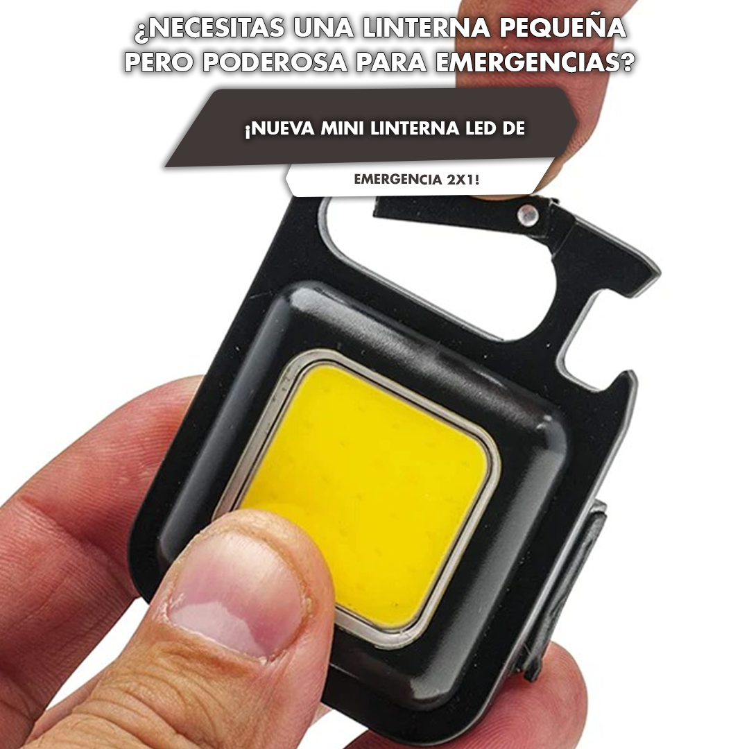 2 x 1 Linternas Led Emergencia con Soporte